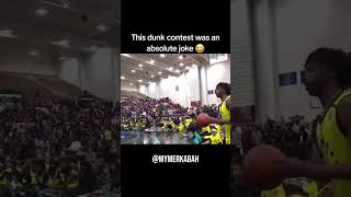 Bro did a finger roll in a dunk contest. In a dunk contest! 😭