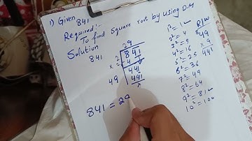 How to find the Square root by using the division method | Class 7th Maths | Afaq Sun Series