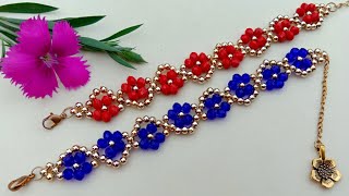 Bracelet Making How To//Easy Crystal Bracelet// Useful & Easy