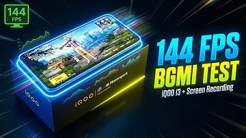 IQOO 13 || 144FPS  High Quality Screen Recording || BGMI Gameplay 💥🎮 
