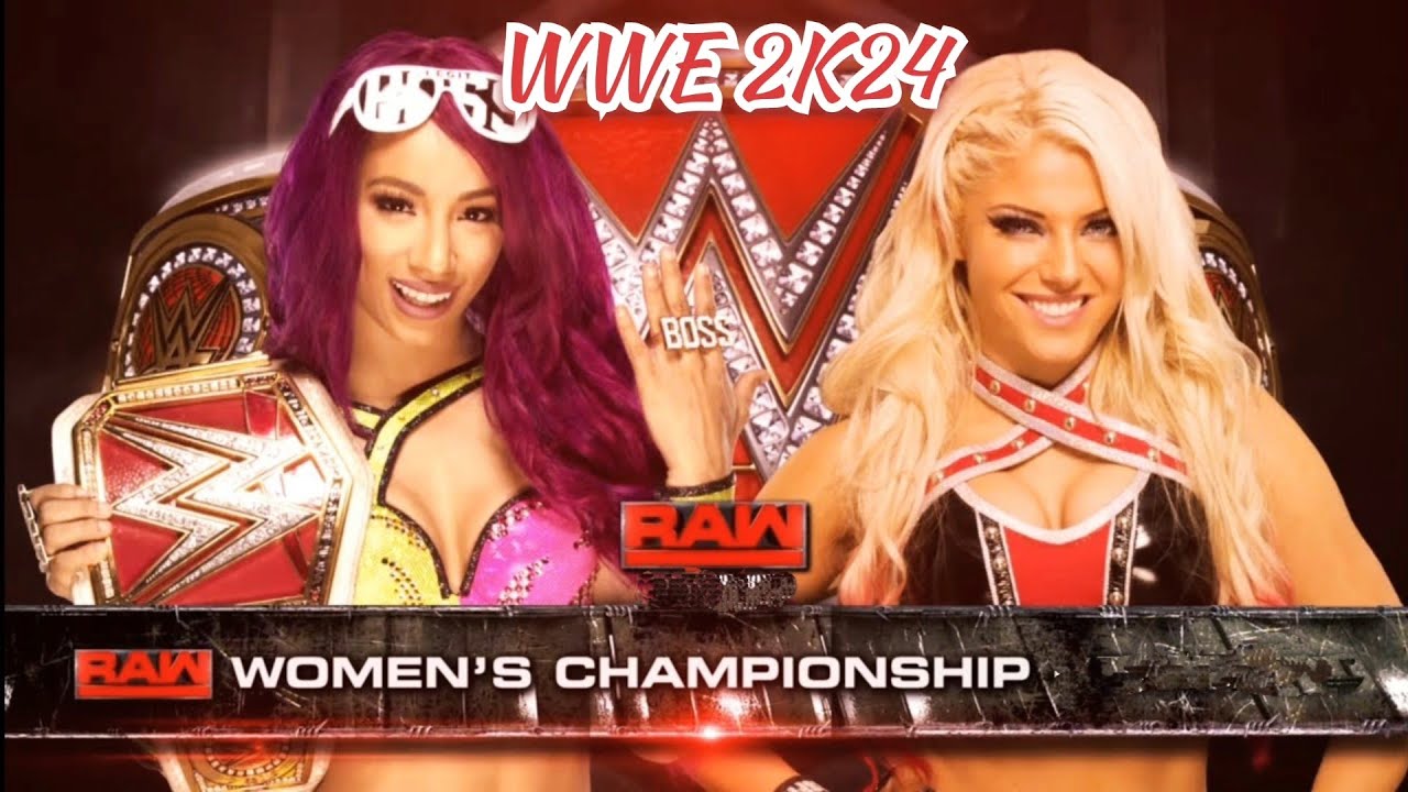 Sasha Banks vs. Alexa Bliss WWE Women's Championship Match WWE 2K24