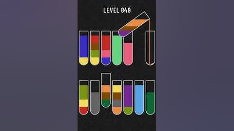 water sort puzzle - level 849