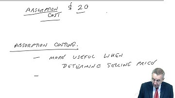 Traditional Costing Methods - CIMA P1