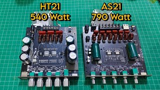 แอมป์​จิ๋ว ZK-AS21​(790W) VS ZK-HT21(540W). แตกต่างกันอย่างไร.TPA3255​ VS TDA7498E