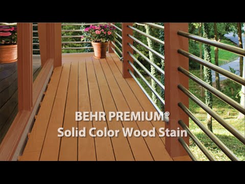 BEHR PREMIUMÂ® Solid Color Weatherproofing All-In-One Wood 