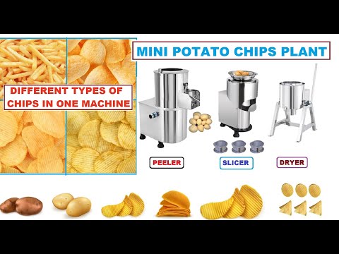 Potato chips making machinery  Potato Chips Plant machine  Potato slicer machine