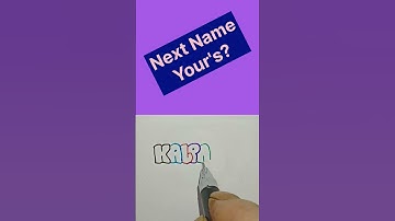 Name art || Bubble letters #calligraphy