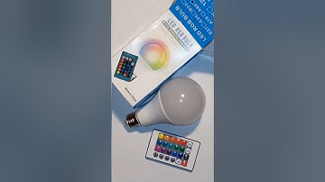 LED RGB lamp with IR remote control. Unpacking from AliExpress