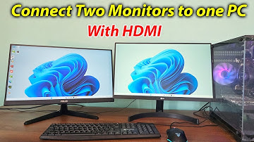 How to connect two monitors to one computer with hdmi