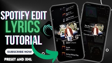 Advanced Spotify Lyrics Edit Tutorial | XML and Preset #alightmotion #spotifylyrics