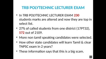 TRB POLYTECHNIC RESULT ANALYSIS FOR ONE DISTRICT 17PT32