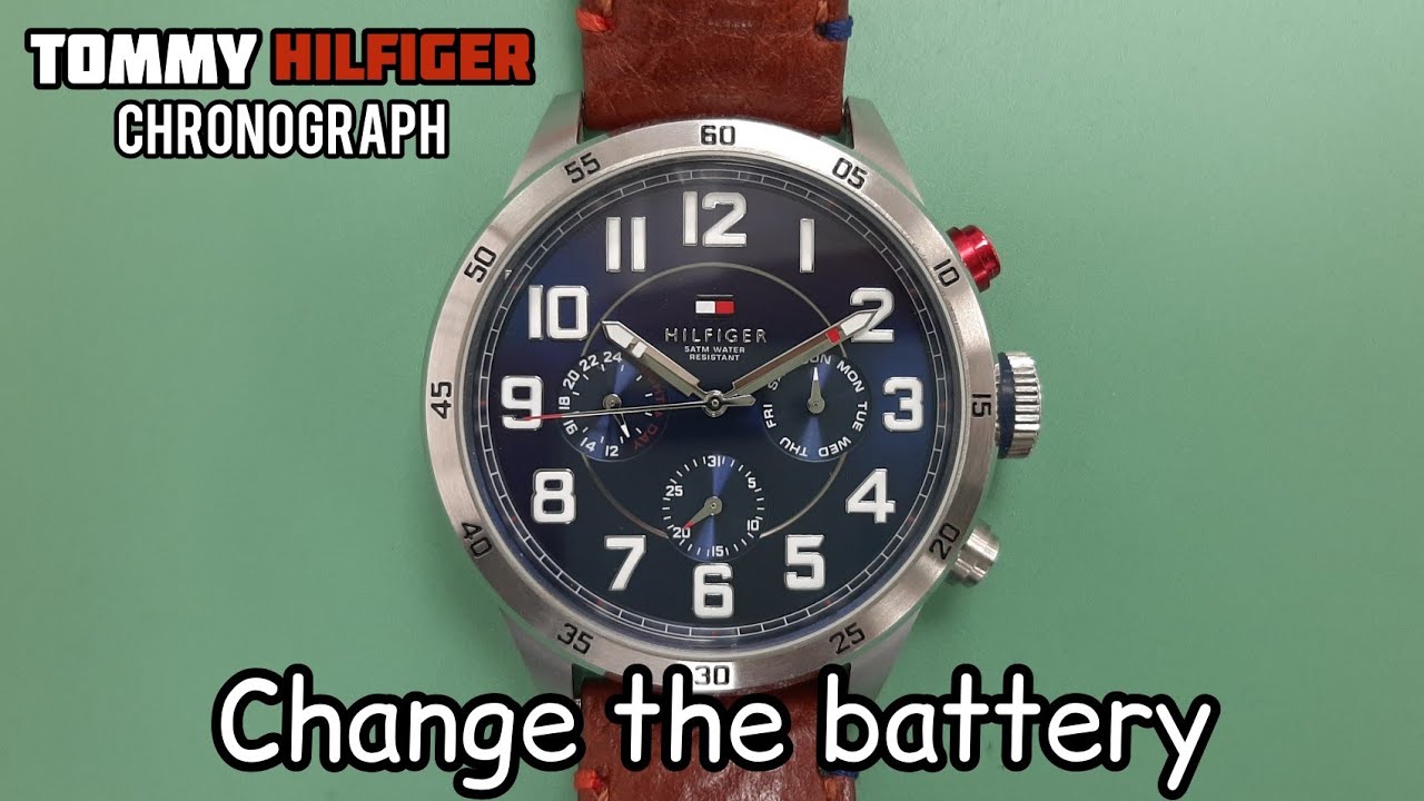 Tommy Hilfiger Chronograph Watch Battery Replacement