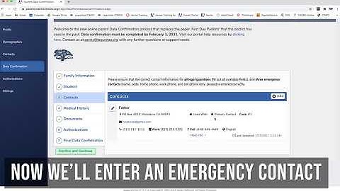 Aeries Parent Portal: Data Confirmation Process