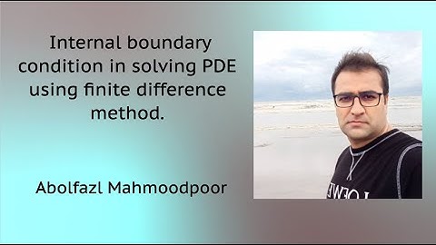 Applying an internal boundary condition in solving  PDE using finite difference method.