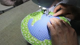 fabric coasters tutorial | stitching tutorial for beginners