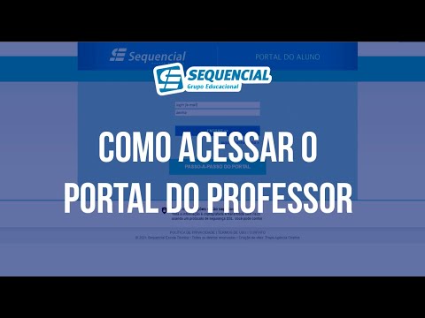 Como acessar o Portal do Professor