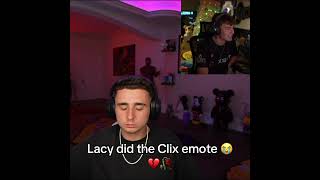 Lacy did the Clix emote 😭💔🥀