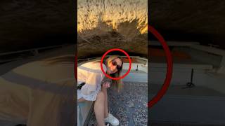 Boat Got Stuck Inside Narrow Tunnel