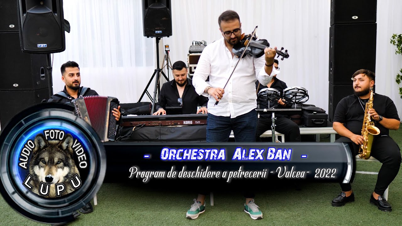 Orchestra Alex Ban - Program de deschidere a evenimentului la Valcea 2022