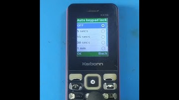 Karbonn kx10i Auto Keypad Lock Setting