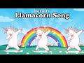 The llama unicorn song a fun llamacorn song with cute animations a happy llama song