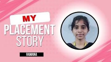 CONGRADULATION Ms. Ramana for getting placed as Test Engineer