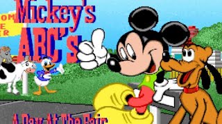 Mickey's ABC's dos game walkthrough