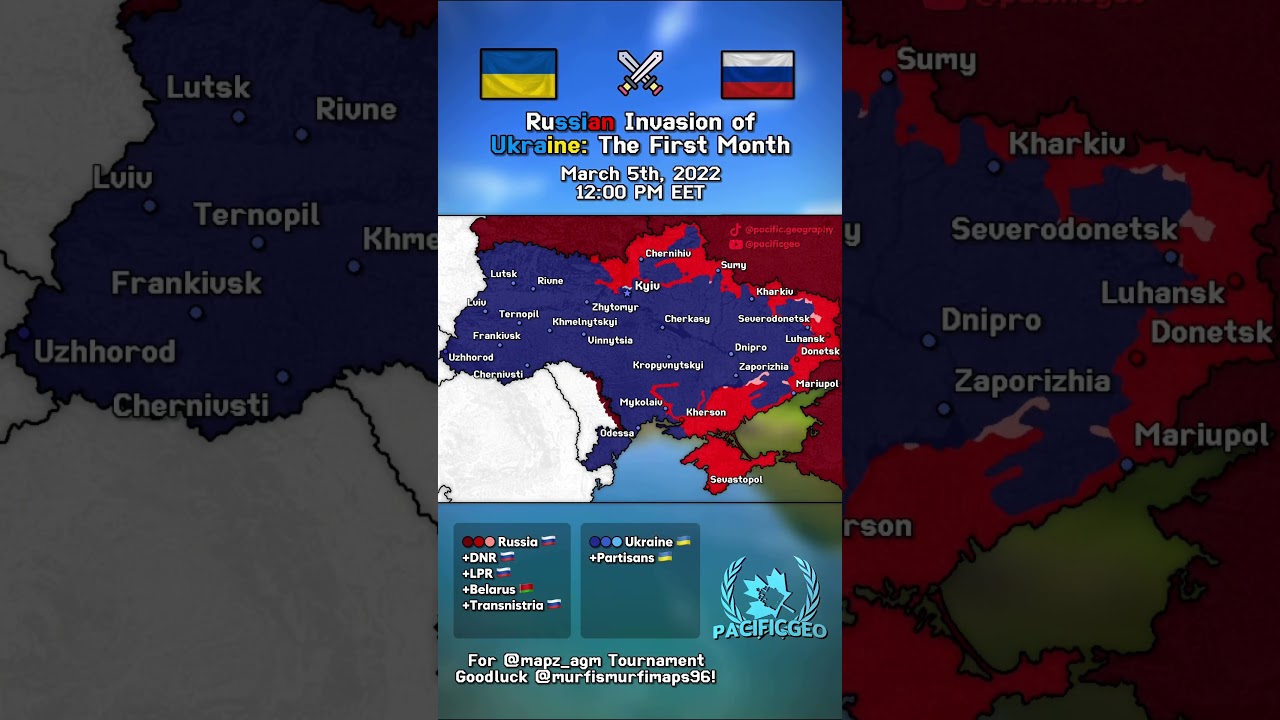 🇺🇦 Russian Invasion of Ukraine: The First Month 🇷🇺 