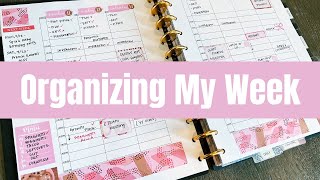 Organizing My Week In My Planner