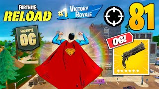 81 Elimination Solo Vs Squads Reload "Zero Build" Gameplay Wins (Fortnite RELOAD chapter 6)
