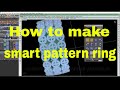 How to make smart pattern ring easy process matrix 9 advance jewelry cad design #cad #jewellery