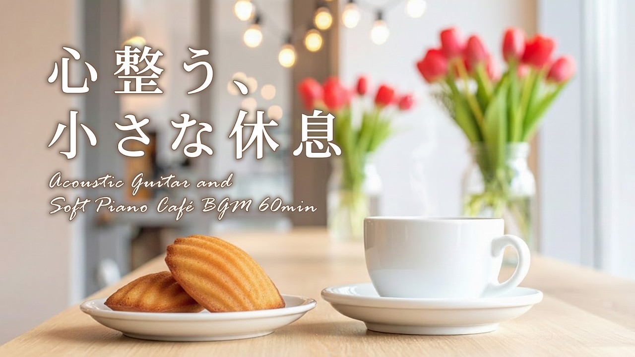 心整う、小さな休息🌷心落ち着く穏やかなリラックスカフェ音楽☕アコースティックギター＆ピアノ｜作業・癒し・勉強・読書 #relaxingmusic