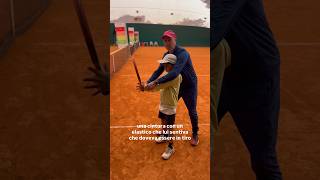 LAVORO SVOLTO SUL DIRITTO DI YANIS DURANTE LA SETTIMANA TRASCORSA ALLA RAVENNA TENNIS ACADEMY