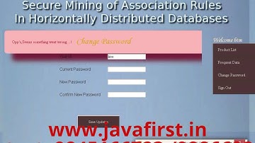 Secure Mining of Association Rules in Horizontally Distributed Databases | IEEE Project 2014-15
