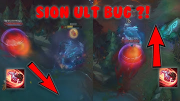 Crazy Sion Ult Drift Bug ?! or Its a Script ( Hack) !! | League of Legends