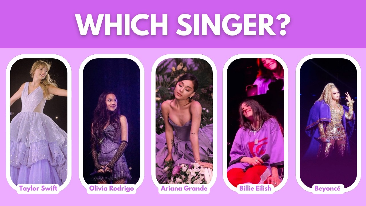 You Give This Singer Energy 🎤💜| Which Singer are you? 👀  | Aesthetic Personality Quiz 🫧