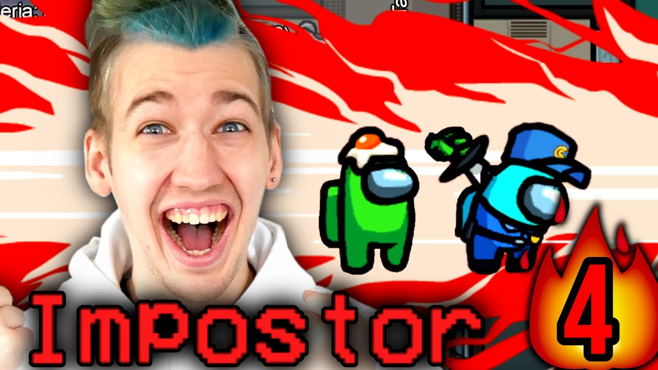 JESTEM IMPOSTOREM 4 RAZY Z RZĘDU w Among Us!