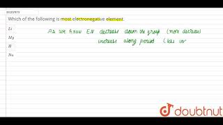 Which of the following is most electronegative element.