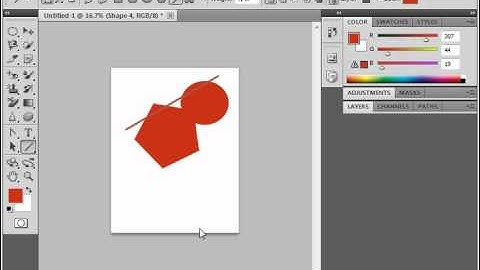 Photoshop CS5 Tutorial Vector Graphics Adobe Training Lesson 3.2