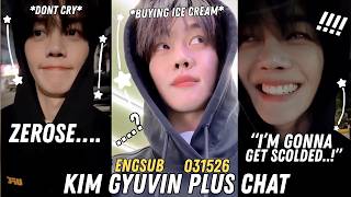 031526  Kim Gyuvins Last  On Plus Chat As Zb1 without Companys Permission