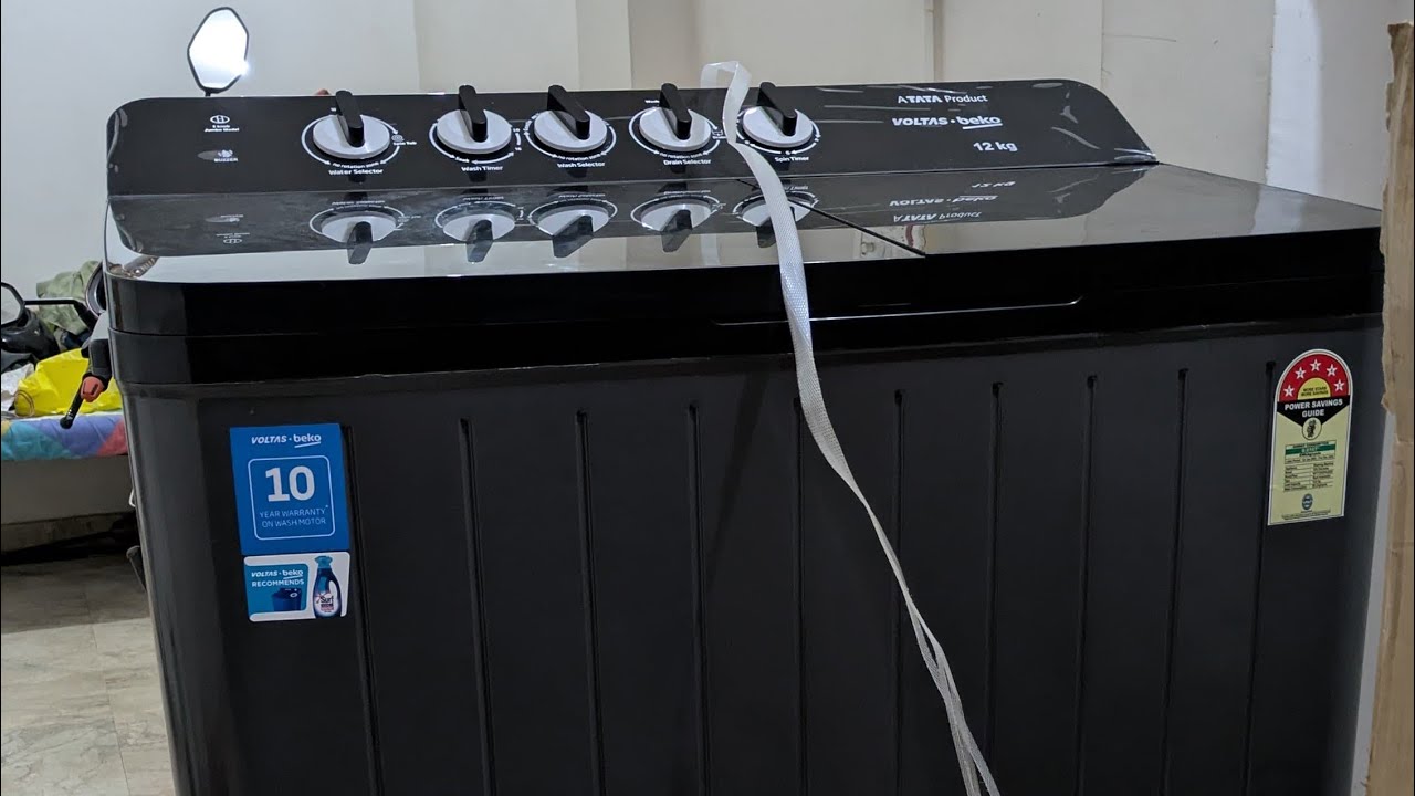 📺 Voltas Beko 12 Kg Washing Machine — 5 Star,Semi Automatic | Automatic Lid Closing Feature