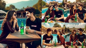 Viral Couple Sprite Drink Ai Photo Editing । How To Make Bing Image Creator । Bing Image Creator