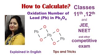 How to Calculate Oxidation Number Of Lead (Pb) In Pb3O4 | Explained in English