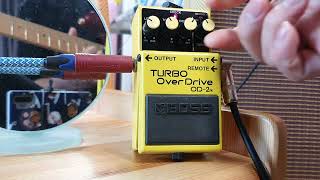 Turbo Overdrive OD-2r(BOSS)+Fender Richie Kotzen Stratocaster Guitar +Fender Blues Deluxe Amp