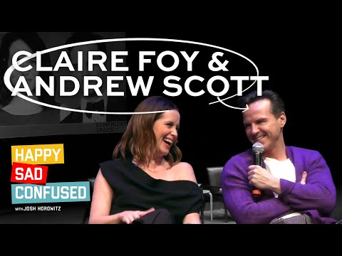 Claire Foy &amp; Andrew Scott talk ALL OF US STRANGERS, FLEABAG, SHERLOCK I Happy Sad Confused