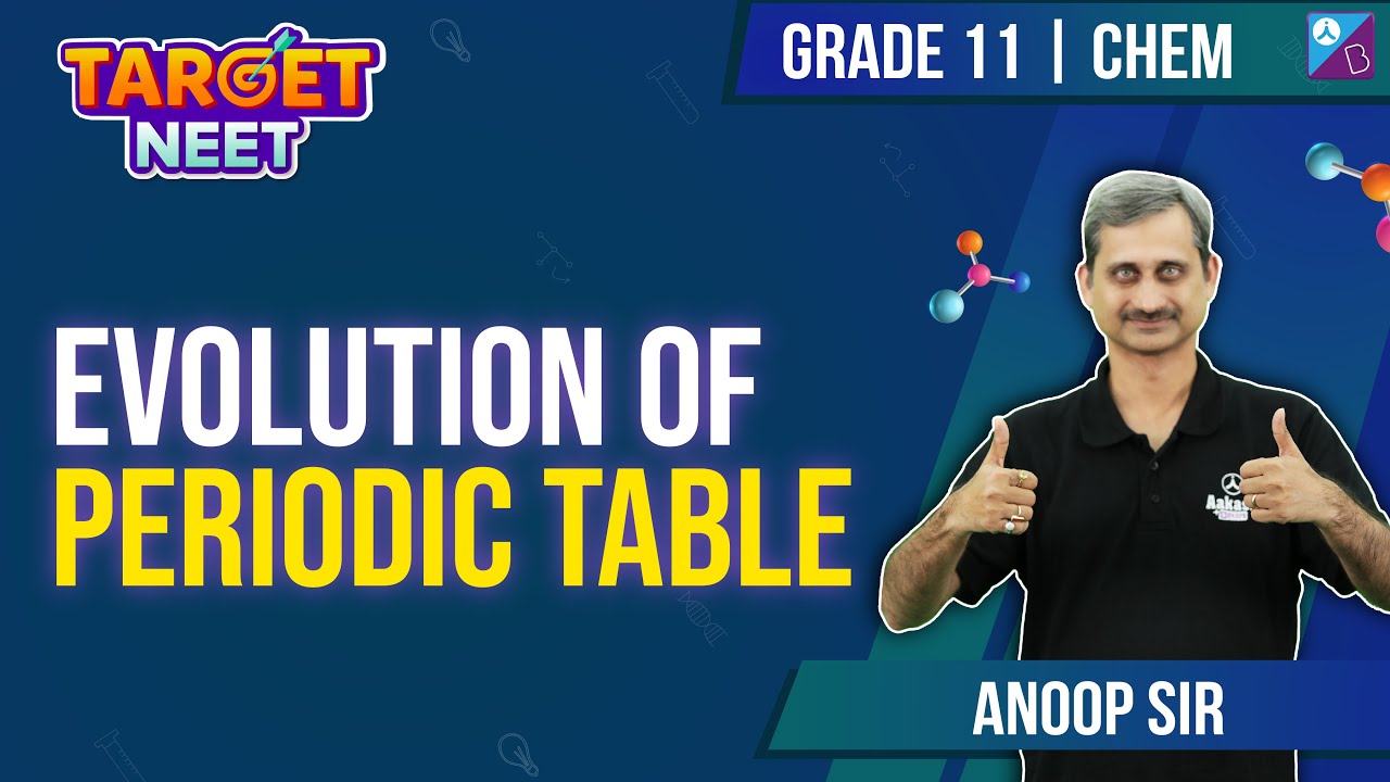 Basics of Periodic Table Evolution of Periodic Table Periodic Table