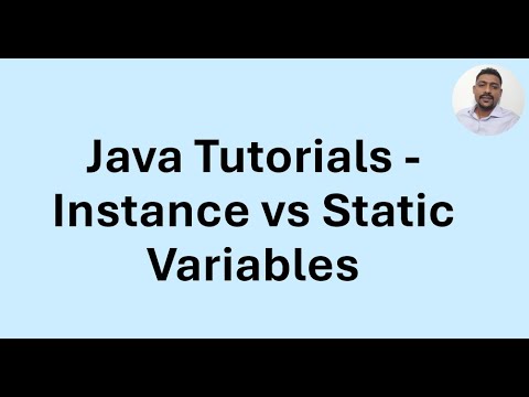 Java Tutorial 28 - Instance vs Static Variables - YouTube