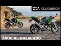 2019 Kawasaki Ninja 400 Vs. Z400 | Standard Vs. Sportbike Comparison