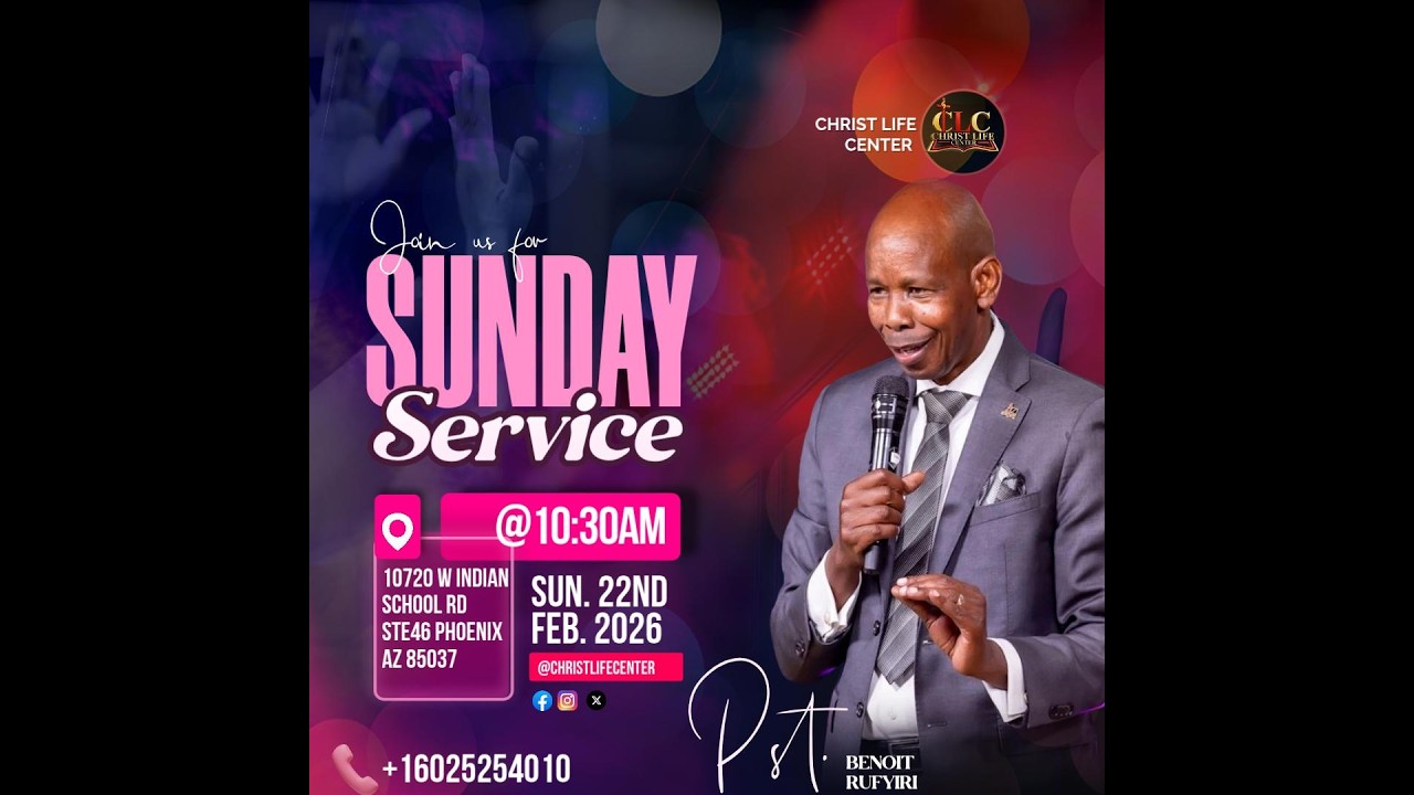 Join our  Sunday Service  /Live with Christ Life Center: February 22nd  2026
