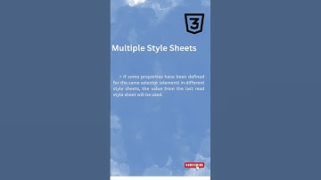 Multiple Style Sheet in CSS ⁉️|#css #frontendcourse #coding #reels #shorts #data #design #frontend